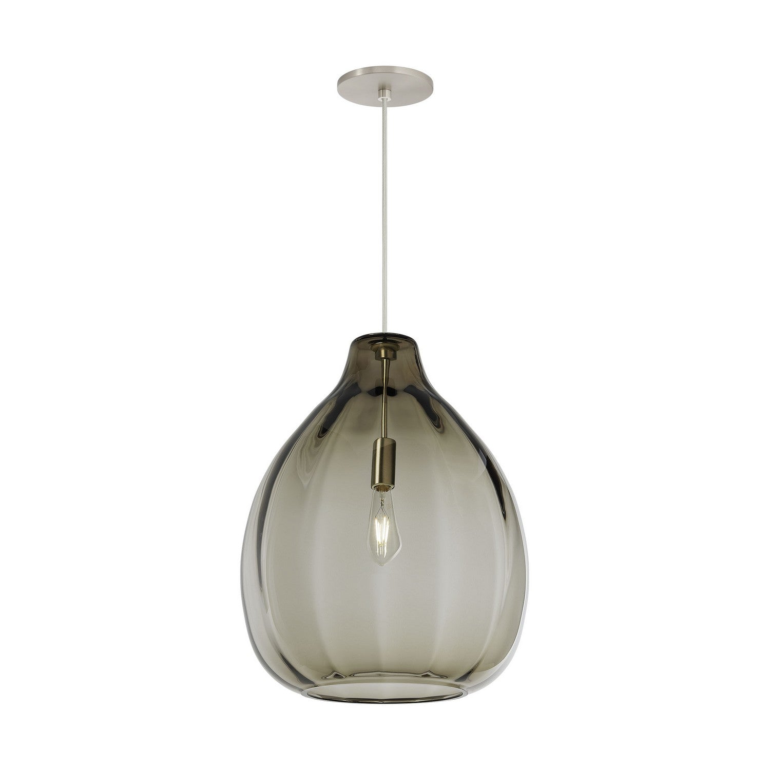 Visual Comfort Modern - 700TDHARPKS - One Light Pendant - Harper - Satin Nickel