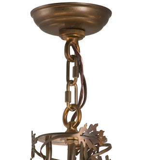 Meyda Tiffany - 165484 - 11 Light Chandelier Hardware - Greenbriar Oak - Dark Burnished Antique Copper