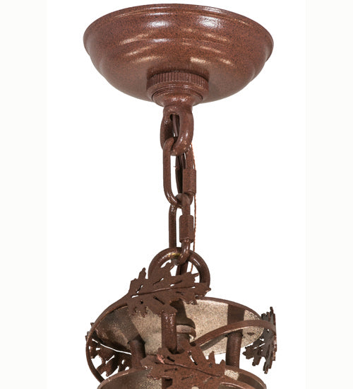 Meyda Tiffany - 165172 - 11 Light Chandelier Hardware - Greenbriar Oak - Rust