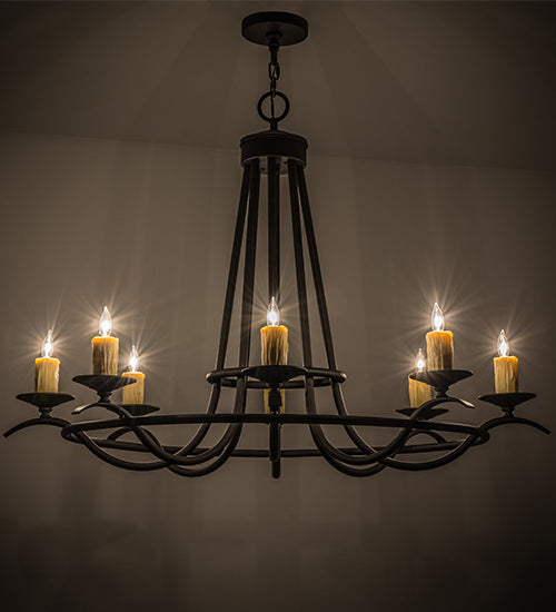 Meyda Tiffany - 117861 - Eight Light Chandelier - Octavia - Chestnut