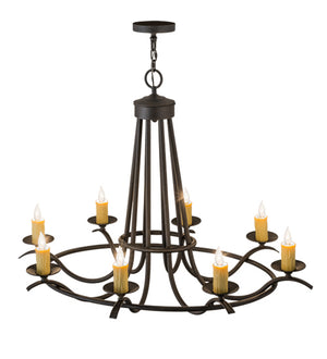 Meyda Tiffany - 117861 - Eight Light Chandelier - Octavia - Chestnut