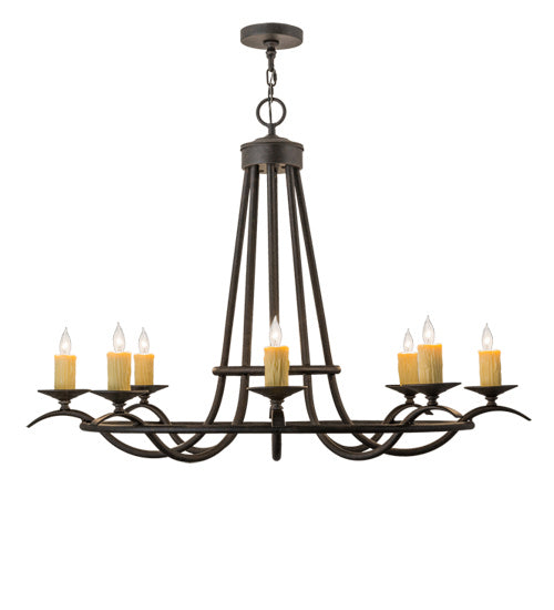 Meyda Tiffany - 117861 - Eight Light Chandelier - Octavia - Chestnut