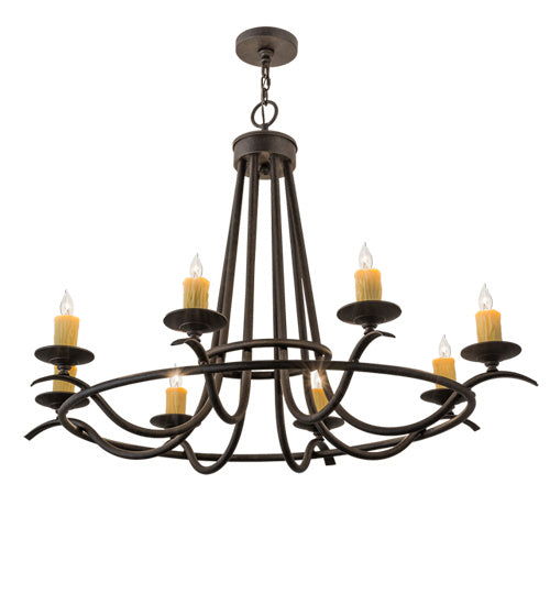 Meyda Tiffany - 117861 - Eight Light Chandelier - Octavia - Chestnut