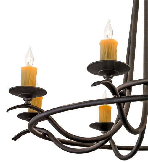 Meyda Tiffany - 117861 - Eight Light Chandelier - Octavia - Chestnut