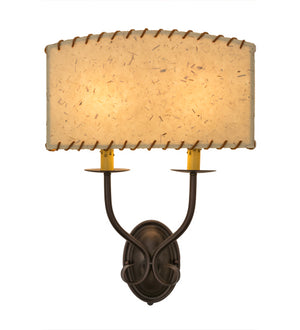 Meyda Tiffany - 163121 - Two Light Wall Sconce - Ranchero - Mahogany Bronze