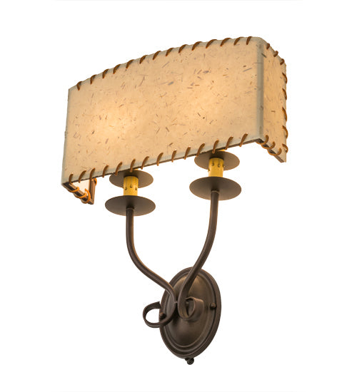 Meyda Tiffany - 163121 - Two Light Wall Sconce - Ranchero - Mahogany Bronze