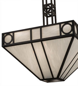 Meyda Tiffany - 164030 - Eight Light Pendant - Mission Chic - Oil Rubbed Bronze