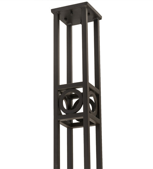 Meyda Tiffany - 164030 - Eight Light Pendant - Mission Chic - Oil Rubbed Bronze