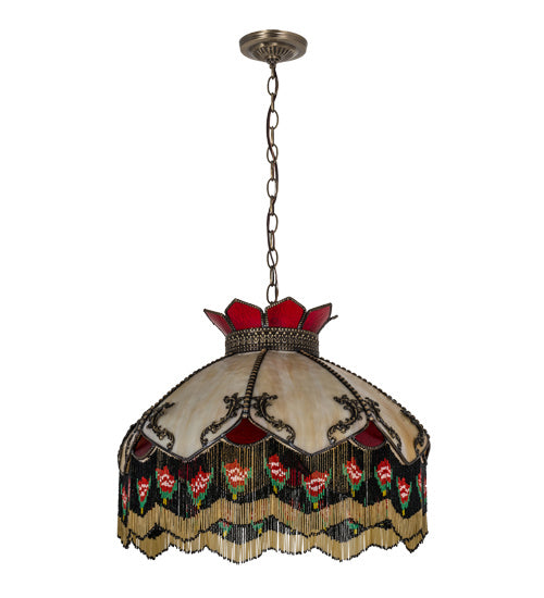 Meyda Tiffany - 164613 - Three Light Pendant - Isabella - Antique Brass