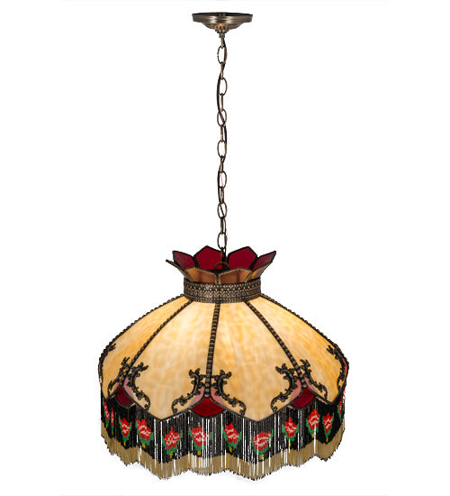 Meyda Tiffany - 164613 - Three Light Pendant - Isabella - Antique Brass