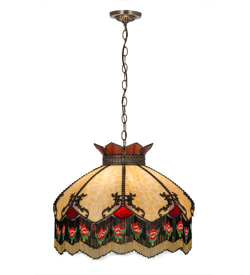 Meyda Tiffany - 164613 - Three Light Pendant - Isabella - Antique Brass