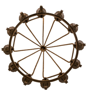 Meyda Tiffany - 164661 - 12 Light Chandelier - Goulaine Corde - Rustic Iron