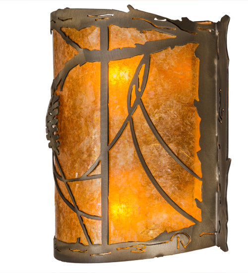 Meyda Tiffany - 165158 - Two Light Wall Sconce - Whispering Pines - Antique Copper