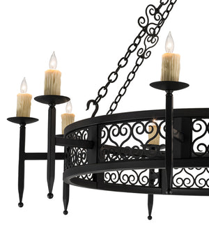 Meyda Tiffany - 165221 - Ten Light Chandelier - Toscano - Black