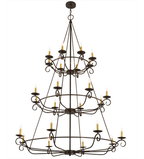 Meyda Tiffany - 166524 - 24 Light Chandelier - Estrella - Delmonico Bronze