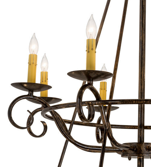 Meyda Tiffany - 166524 - 24 Light Chandelier - Estrella - Delmonico Bronze