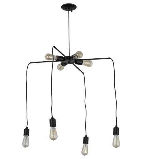 Meyda Tiffany - 170890 - Eight Light Chandelier - Alva - Black