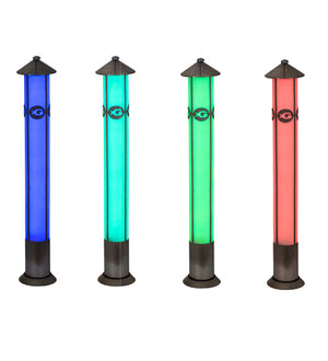 Meyda Tiffany - 167298 - LED Bollard Pillar Landscape Fixture - Georgia Aquarium - Statuario Idalight