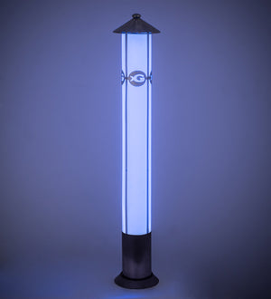 Meyda Tiffany - 167298 - LED Bollard Pillar Landscape Fixture - Georgia Aquarium - Statuario Idalight