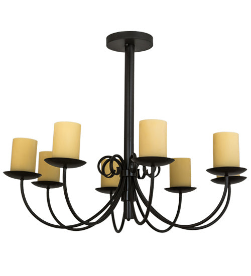 Meyda Tiffany - 168314 - Eight Light Chandelier - Atria - Timeless Bronze