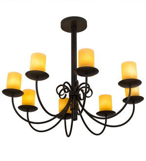 Meyda Tiffany - 168314 - Eight Light Chandelier - Atria - Timeless Bronze