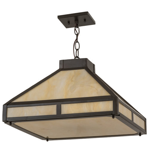 Meyda Tiffany - 169071 - Two Light Pendant - Whitewing - Timeless Bronze