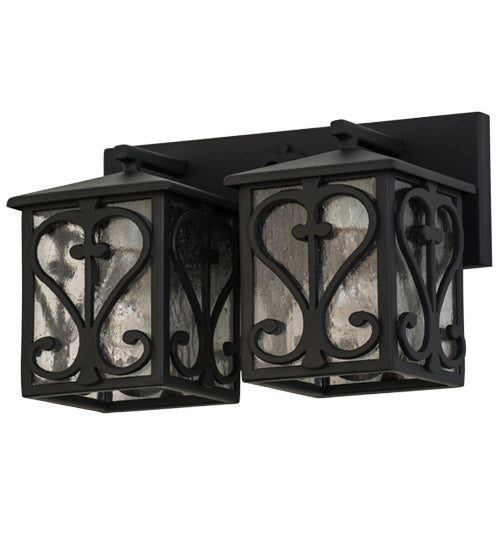 Meyda Tiffany - 169391 - Two Light Wall Sconce - Caprice - Wrought Iron