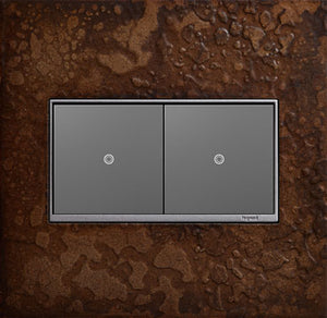 Legrand - AWM2GHFBR1 - 2-Gang Wall Plate - Adorne - Bronze