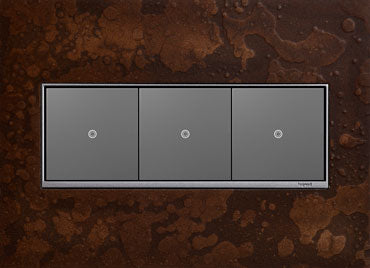 Legrand - AWM3GHFBR1 - 3-Gang Wall Plate - Adorne - Bronze