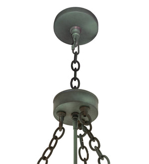 Meyda Tiffany - 160037 - Five Light Chandelier - Tuscan Vineyard - Verdigris