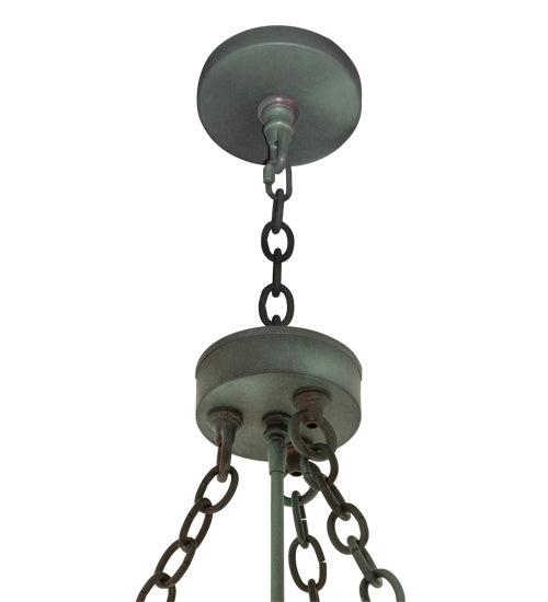 Meyda Tiffany - 160037 - Five Light Chandelier - Tuscan Vineyard - Verdigris