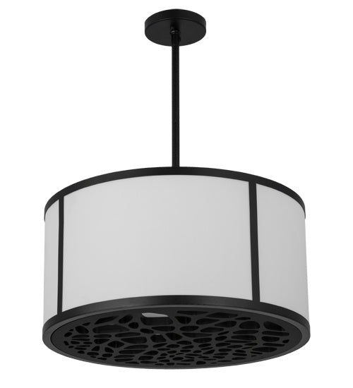 Meyda Tiffany - 162888 - Two Light Pendant - Cilindro - Matte Black