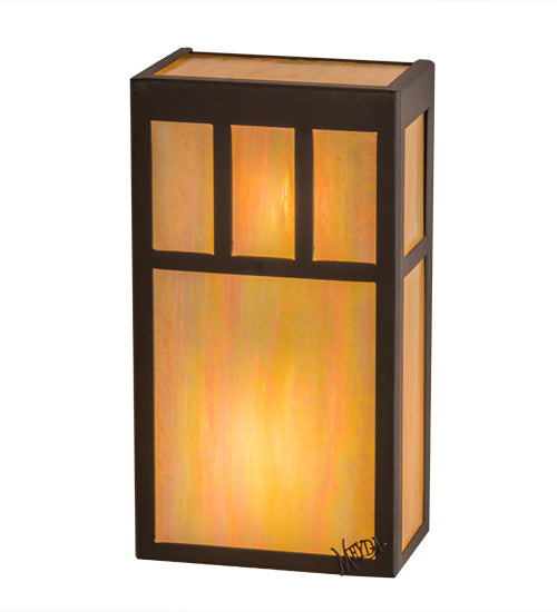 Meyda Tiffany - 168885 - Two Light Wall Sconce - Hyde Park - Oil Rubbed Bronze