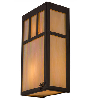 Meyda Tiffany - 168885 - Two Light Wall Sconce - Hyde Park - Oil Rubbed Bronze