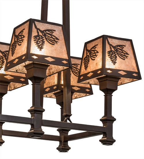 Meyda Tiffany - 170354 - Eight Light Chandelier - Balsam Pine - Cafe Noir