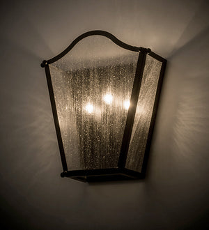 Meyda Tiffany - 170629 - Three Light Wall Sconce - Austin - Blackwash