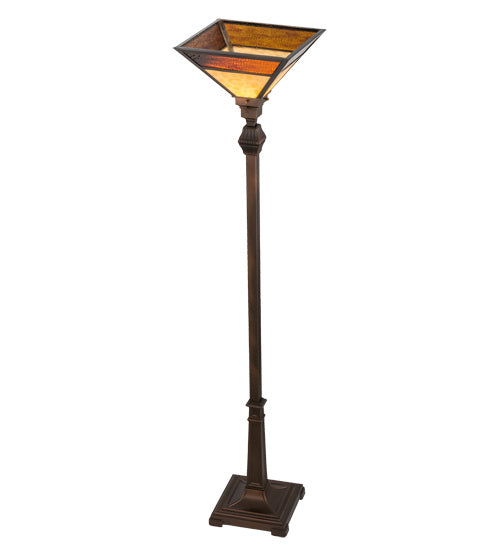 Meyda Tiffany - 172177 - One Light Torchiere - Mission - Mahogany Bronze