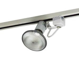 Nora Lighting - NTH-115W/J - Lamp Holder Par38/Br40 Wh"J" - Track Inc Line Voltage - White