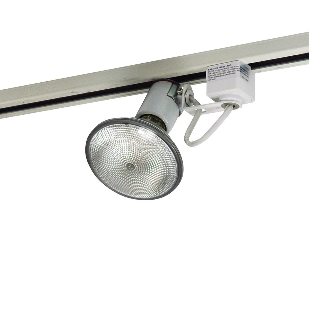 Nora Lighting - NTH-115W/L - Lamp Holder Par38/Br40 Wh "L" - Track Inc Line Voltage - White