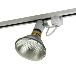 Nora Lighting - NTH-115W/L - Lamp Holder Par38/Br40 Wh "L" - Track Inc Line Voltage - White