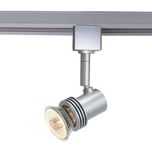 Nora Lighting - NTH-619S/L - Metro Track Head, Line Voltage, Mr16 Gu10, L-Style, - Track Gu10 Line Voltage - Silver