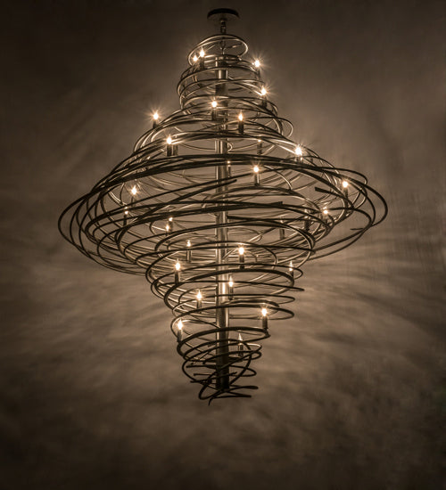 Meyda Tiffany - 172410 - 36 Light Chandelier - Cyclone - Pewter