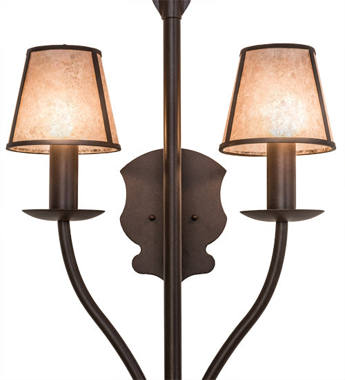 Meyda Tiffany - 173510 - Two Light Wall Sconce - Nehring - Cafe Noir