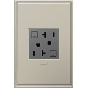 Legrand - AGFTR2202M4 - Tamper-Resistant 20A Duplex Self-Test GFCI Receptacles - adorne - Magnesium
