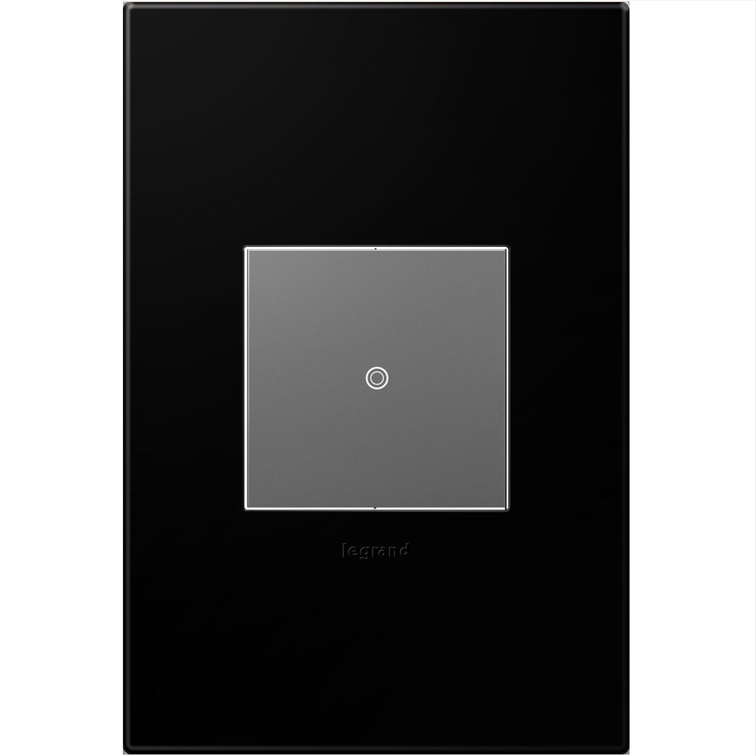Legrand - AWP1G2NK4 - One-Gang Screwless Wall Plate - adorne - Black Ink