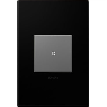 Legrand - AWP1G2NK4 - One-Gang Screwless Wall Plate - adorne - Black Ink