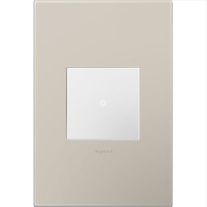 Legrand - AWP1G2GG4 - One-Gang Screwless Wall Plate with Microban - adorne - Greige