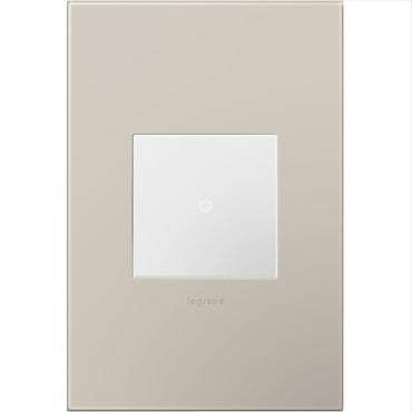 Legrand - AWP1G2GG4 - One-Gang Screwless Wall Plate with Microban - adorne - Greige