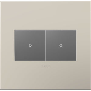 Legrand - AWP2GGG4 - Two-Gang Screwless Wall Plate - adorne - Greige