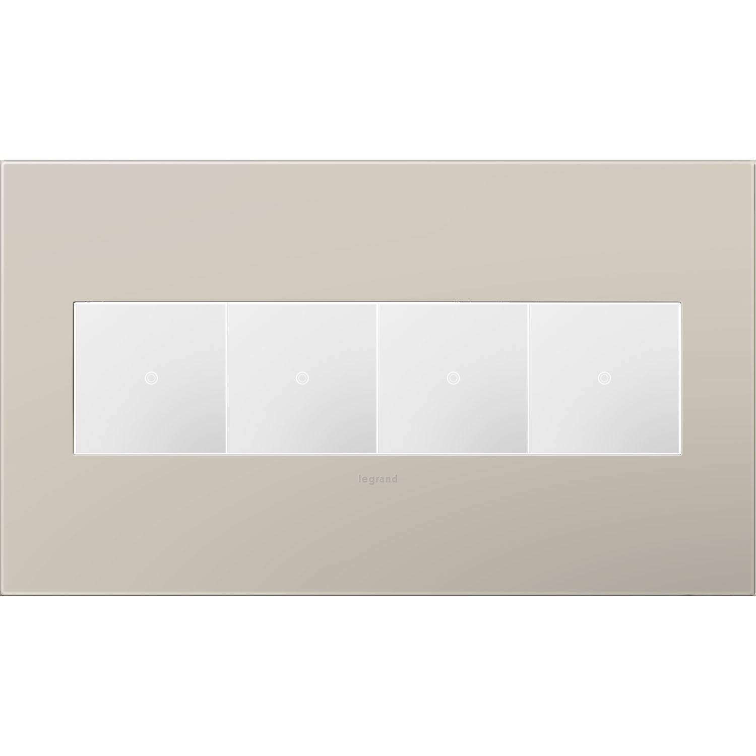 Legrand - AWP4GGG4 - Gang Wall Plate - Adorne - Greige